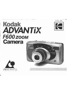 Kodak Advantix F 600 manual. Camera Instructions.